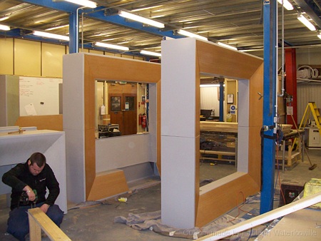 Exhibition Stand during construction