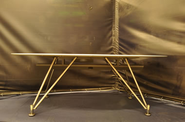 Stainless steel bespoke table	