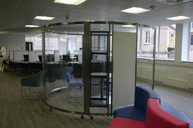 Stainless steel meeting pods