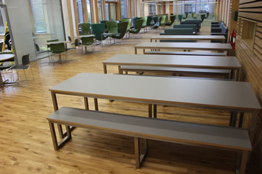Dining table & benches